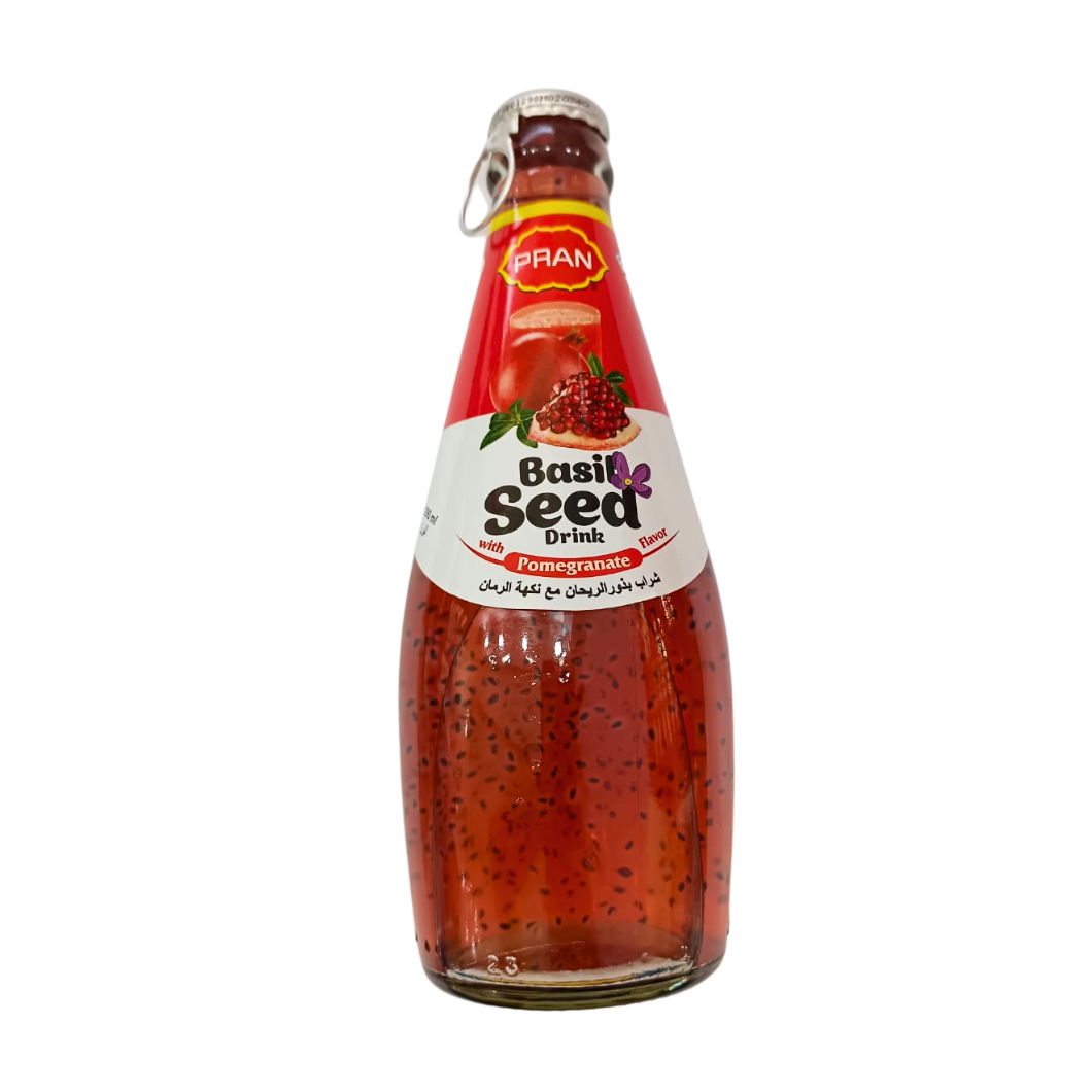 PRAN Basil Seed Drink Pomegranate-290ml -NYC
