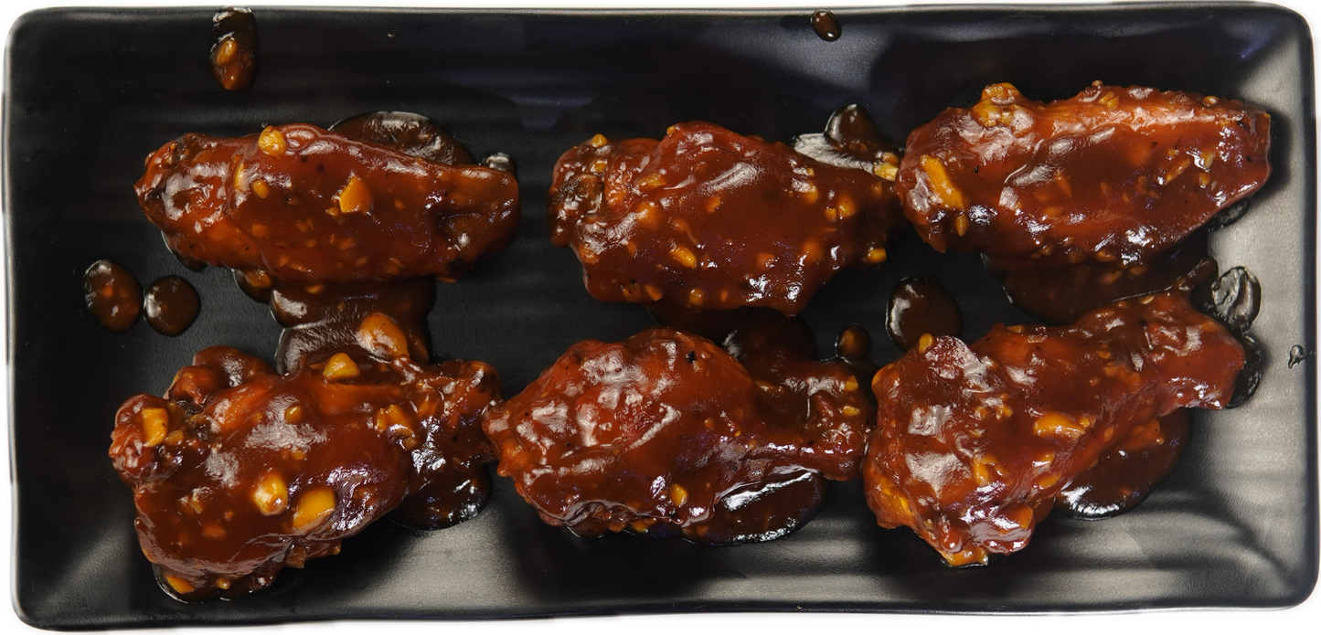 BBQ hot wings (6 pc)