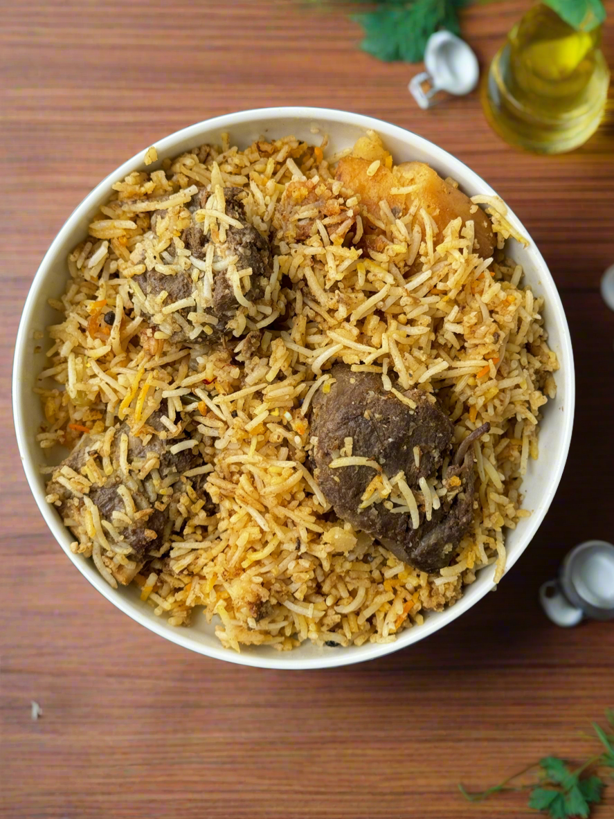 Beef Biden Biriyani (generous 1 serving)
