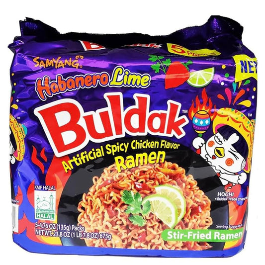 Samyang Hot Chicken Habanero Lime Buldak -5 pack