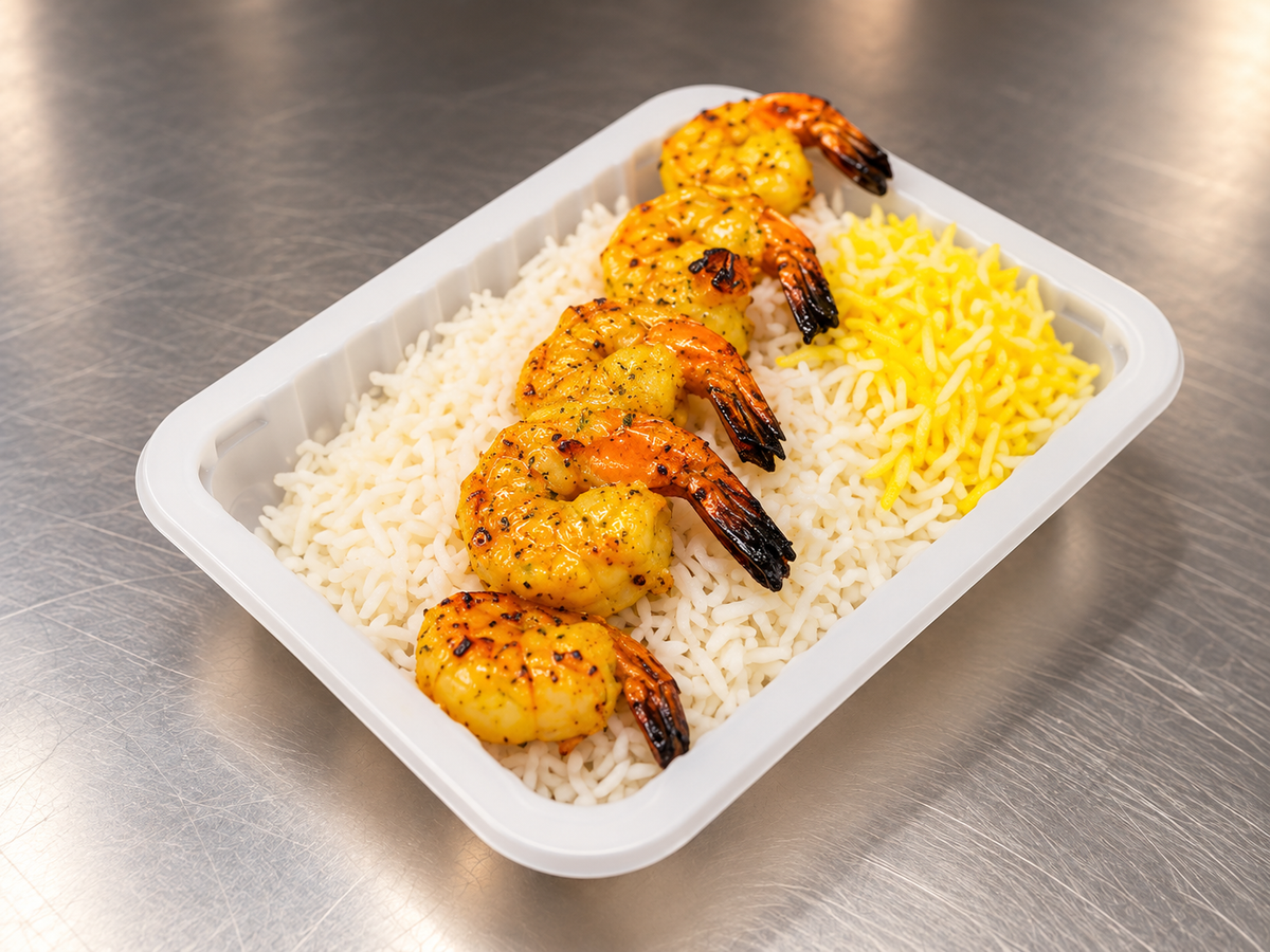 Shrimp Kebab with Persian Rice -1