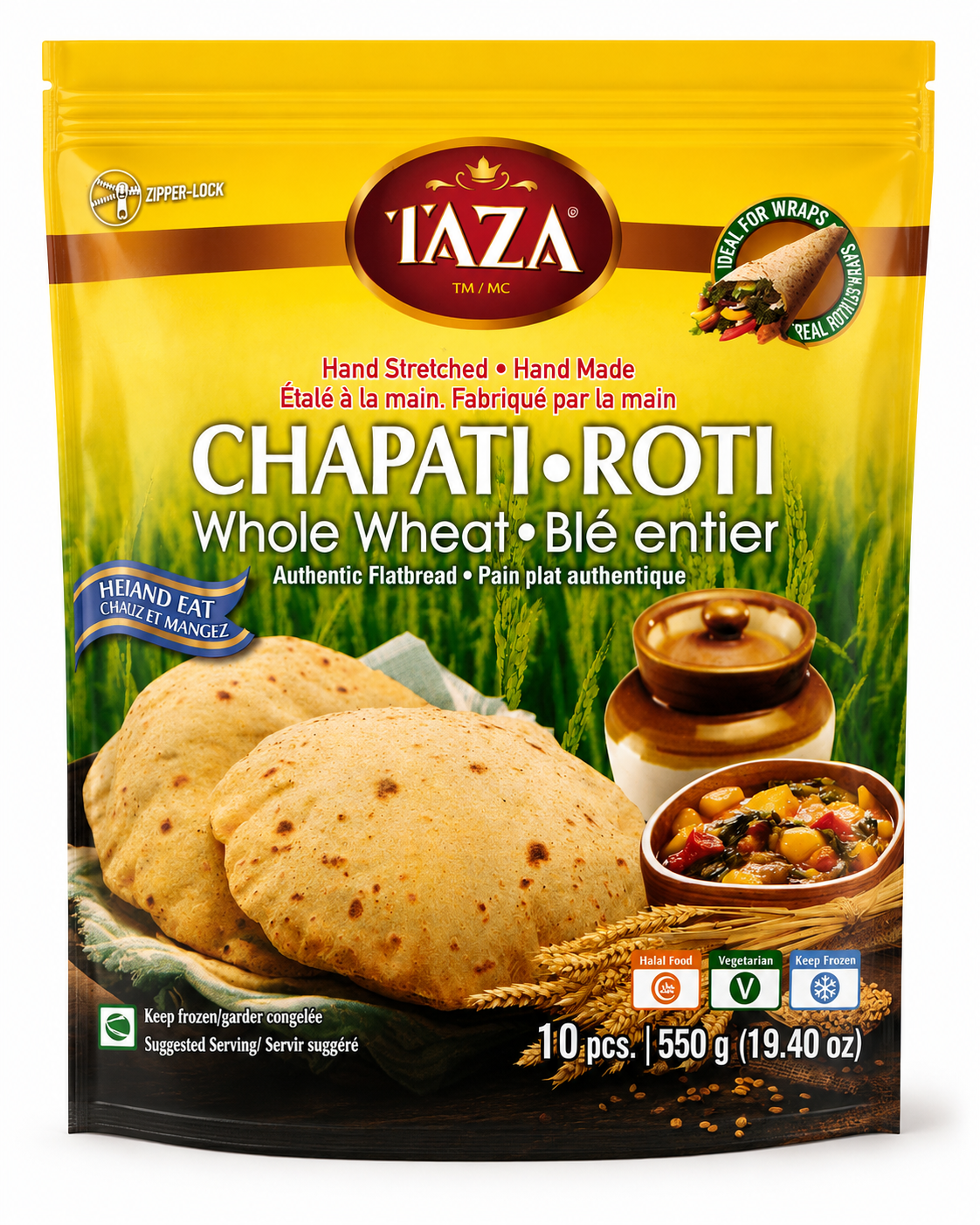 TAZA Chapati Roti -10 pc-550gm