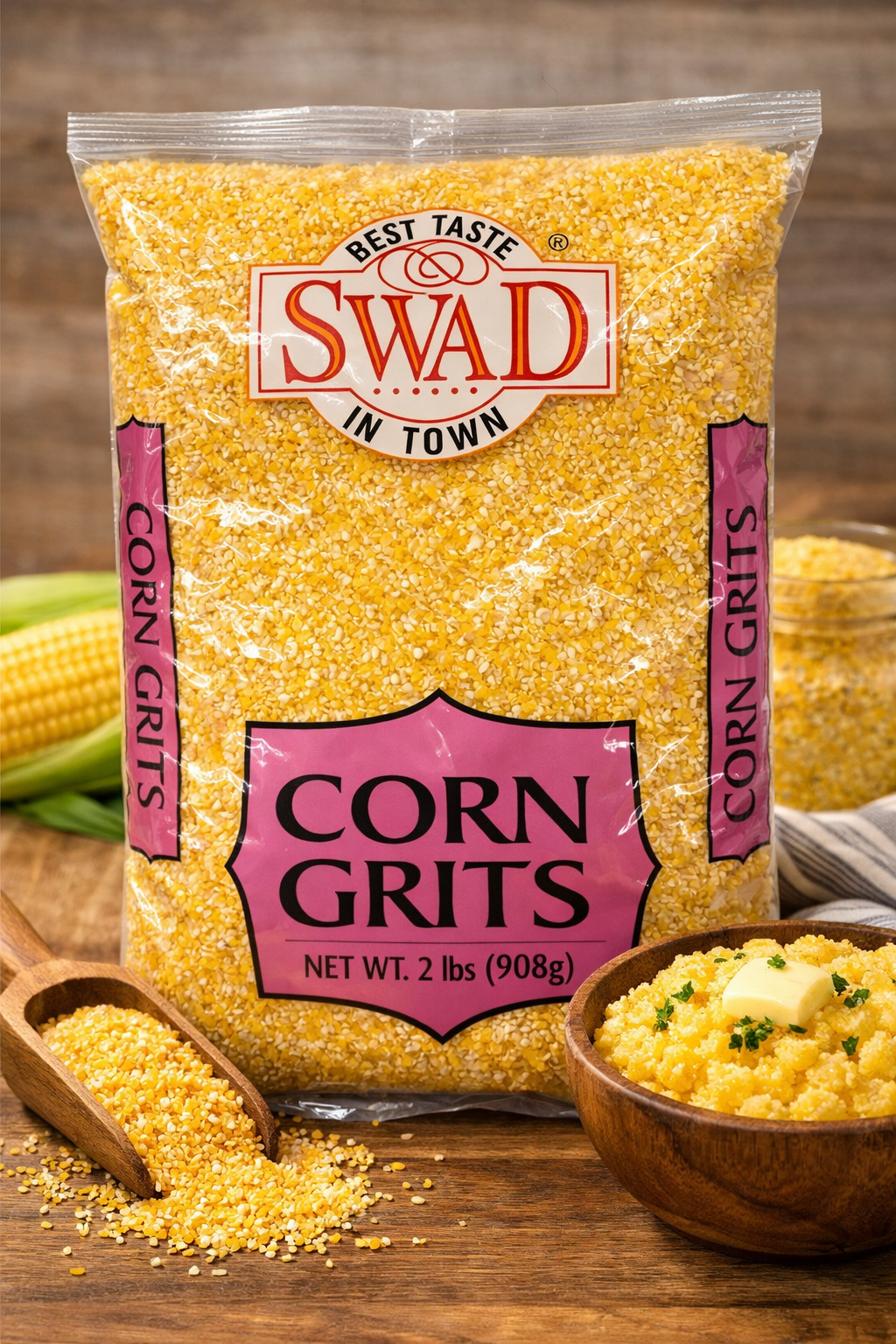 SWAD Corn Grits (ভুট্টা ভাঙা)-2 lb-NYC