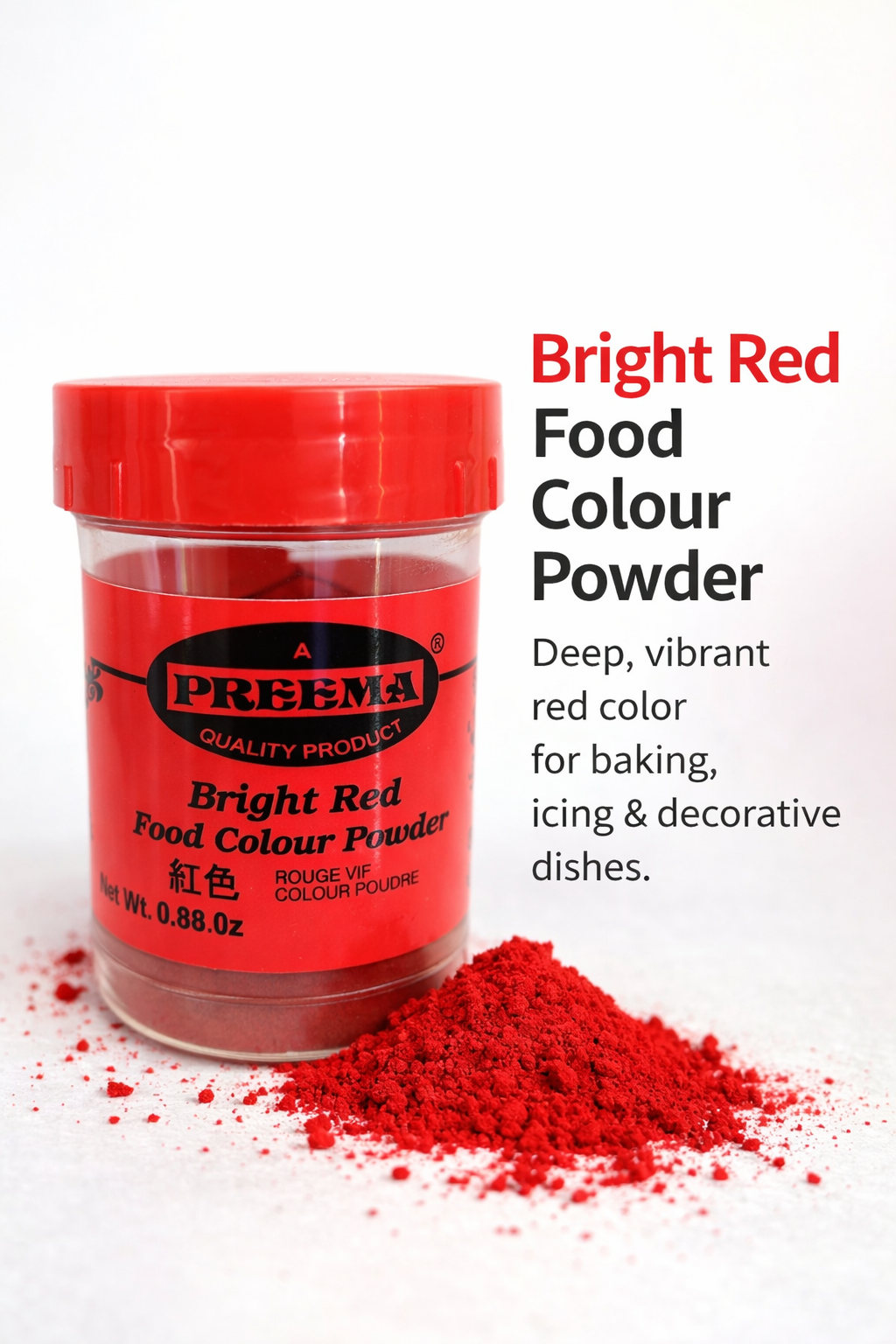 Preema Food Colour (Bright Red)-0.88 oz-NYC