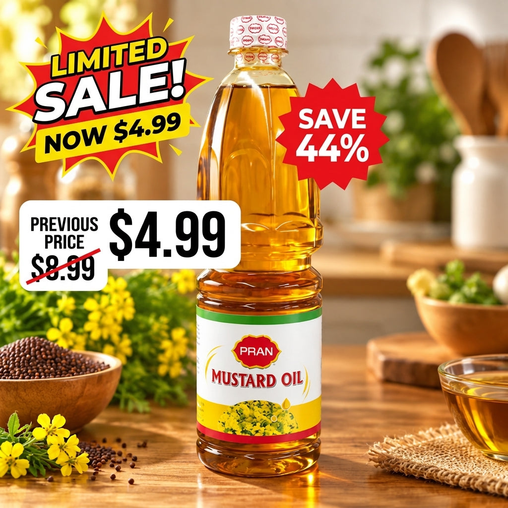 ⚡ Limited Time Offer: PRAN Pure Mustard Oil (1000 ml) – Save 44%!