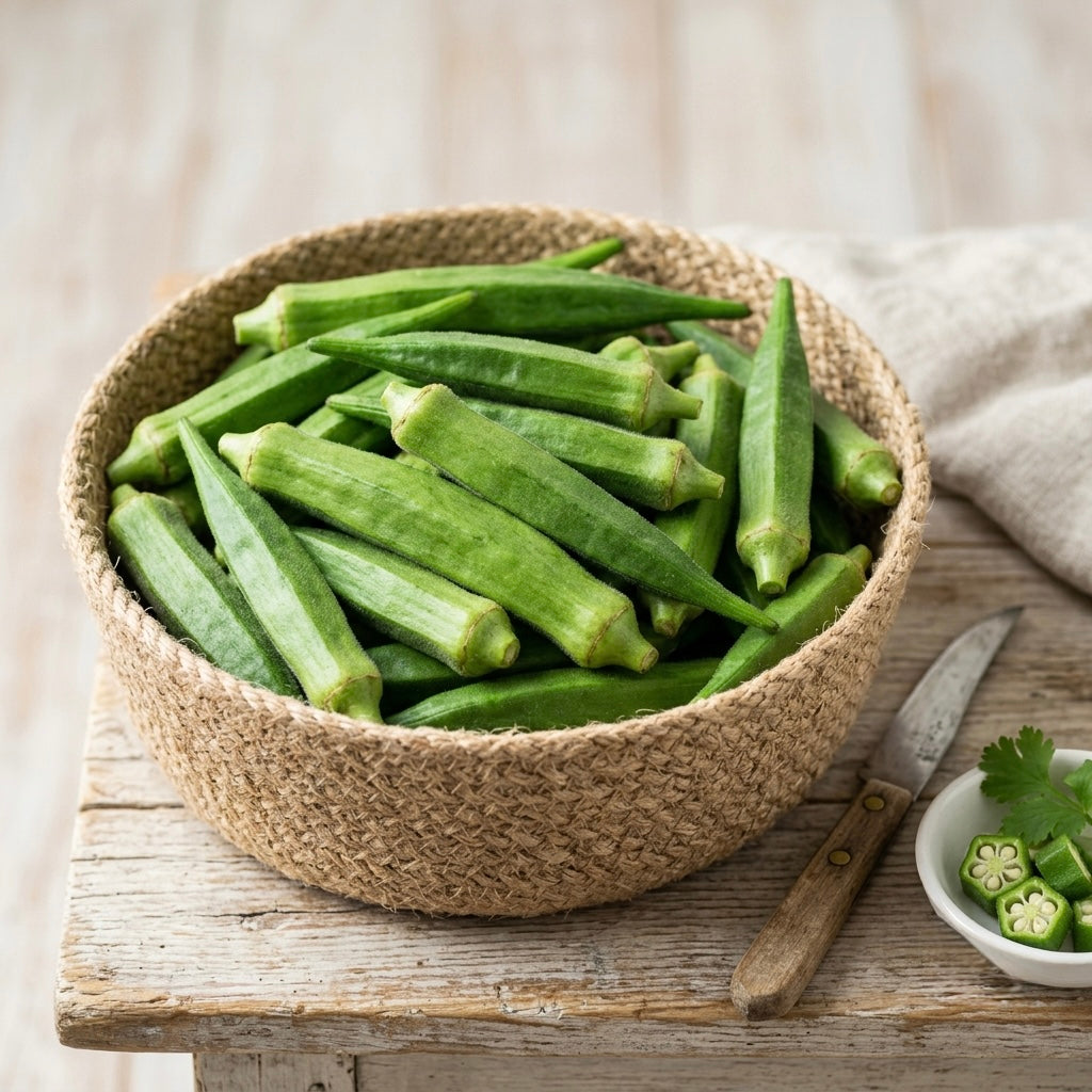 Fresh Okra Indian (Bhendi/Dherosh) – 1 lb - NYC