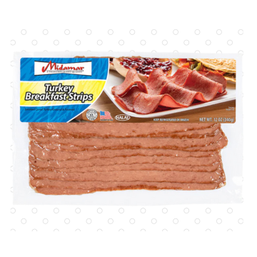 Turkey Breakfast Strips (frozen)-340gm