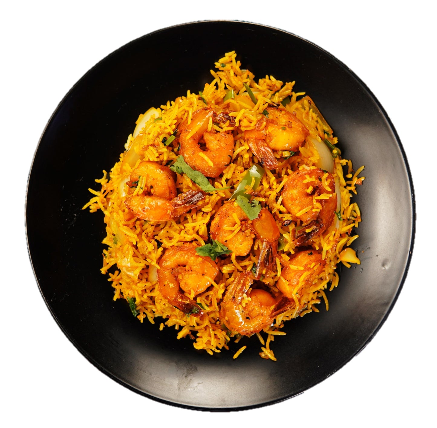 Shrimp Biryani ( Jumbo Shrimp with Veg) (generous 1 serving)