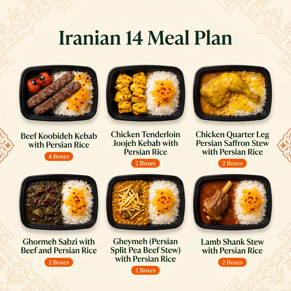 Iranian Weekly 14 Meal Plan (preset)