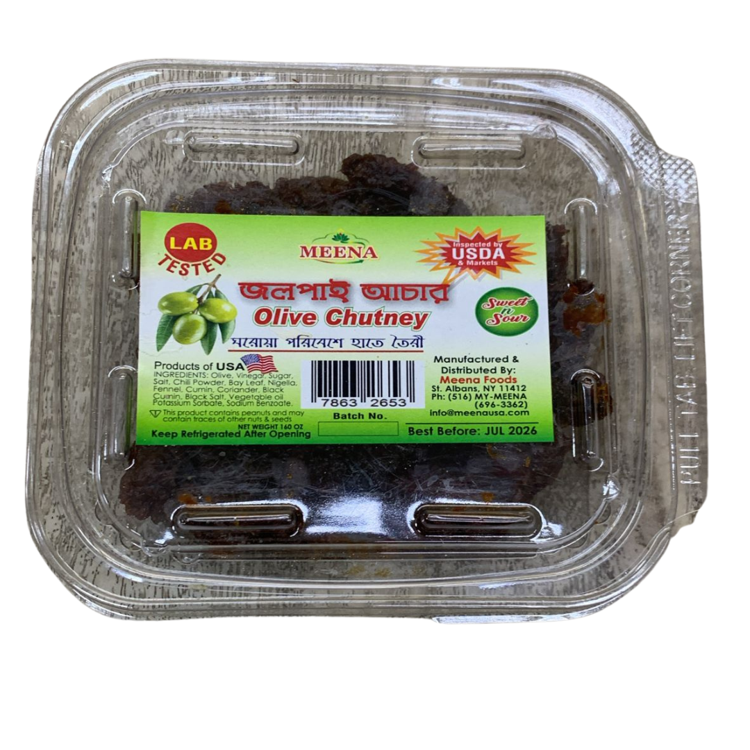 Meena Olive Chutney (“জলপাই আচার”)- 160 Oz -NYC