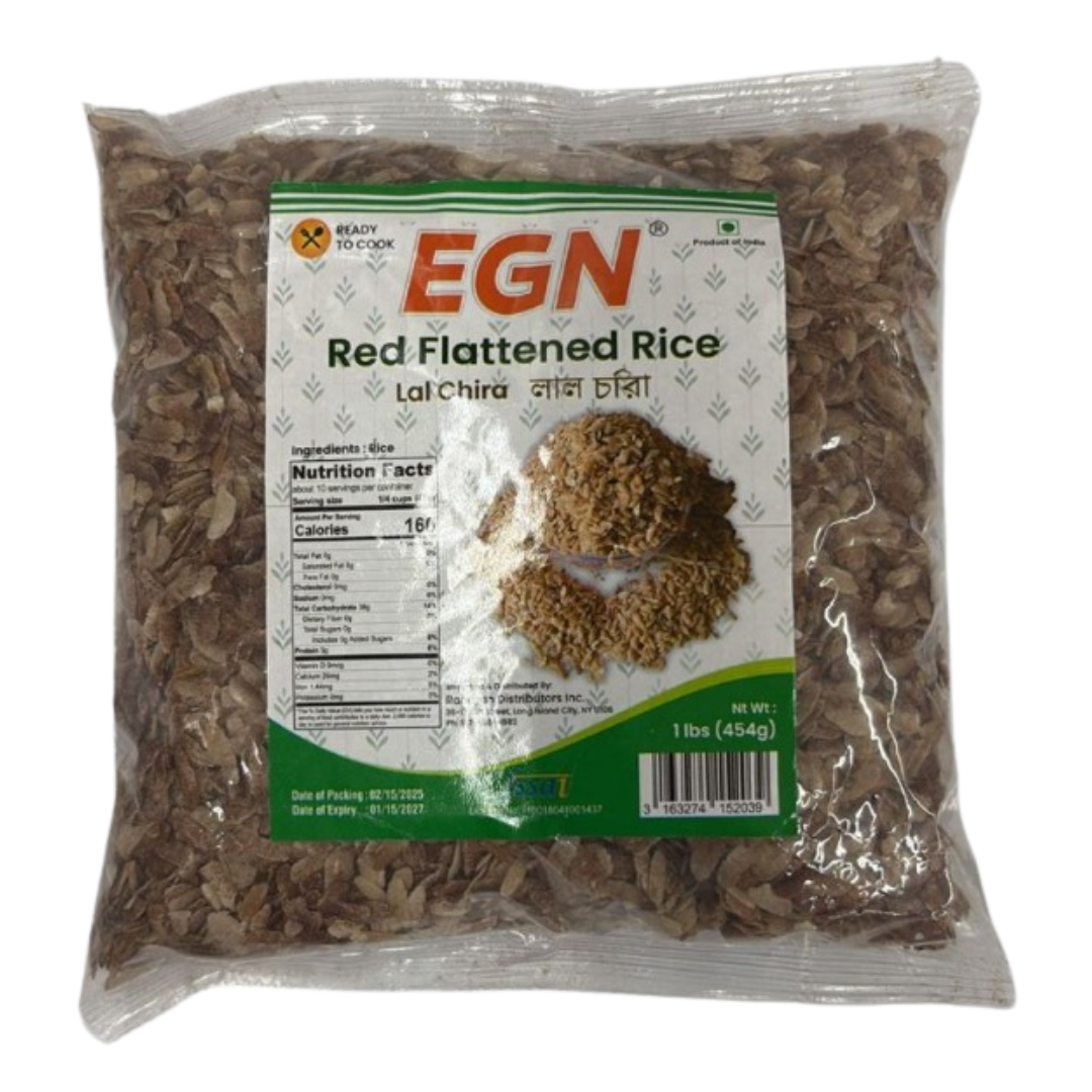 EGN Red Flattened Rice (লাল চিড়া) – 1 lb (454g) -NYC