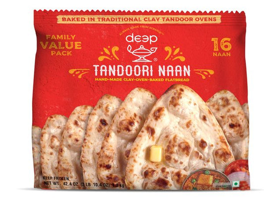 Deep Frozen Tandoori Naan (Frozen)-16PCS -NYC
