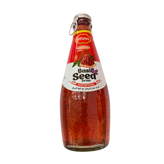 PRAN Basil Seed Drink Pomegranate-290ml -NYC