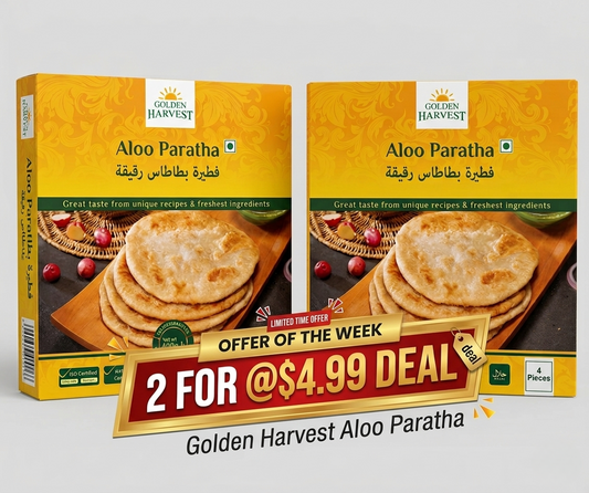 🔥 Golden Harvest Aloo Paratha (400g - 4 Pieces) | 2 For $4.99 Deal!🔥-NYC