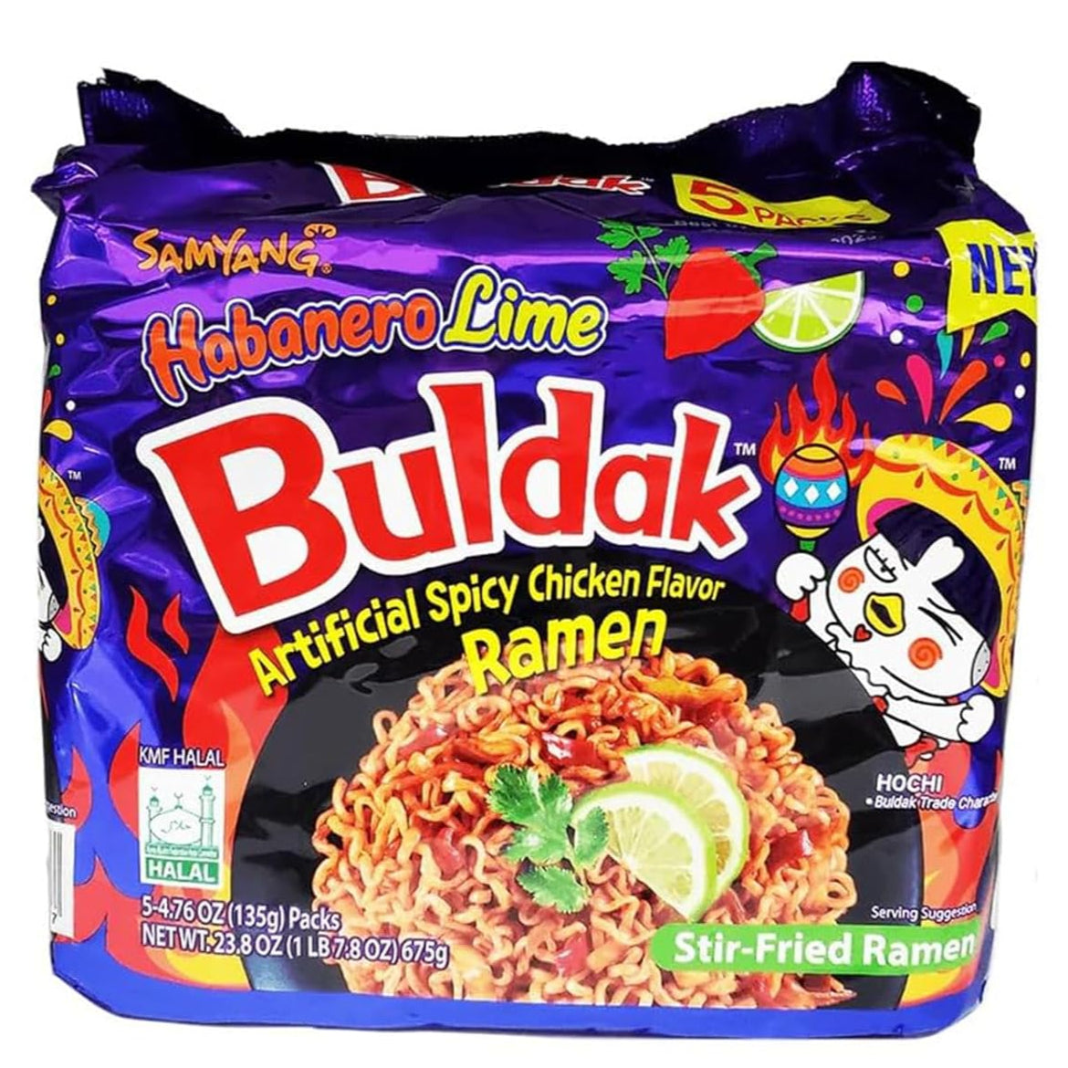 Samyang Hot Chicken Habanero Lime Buldak -5 pack -NYC