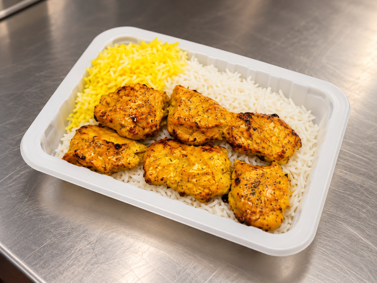 Chicken Tenderloin Joojeh Kebab with Persian Rice-1