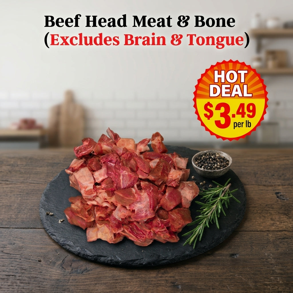 Beef Head Meat & Bone Hot Deal  