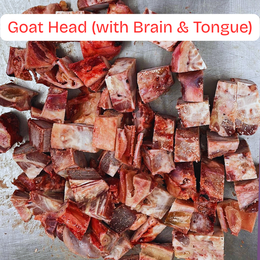 Goat Head (with Brain & Tongue)-4lb