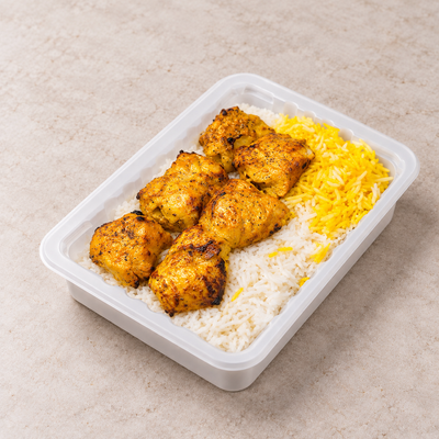 Grilled Chicken Kabab with Rice