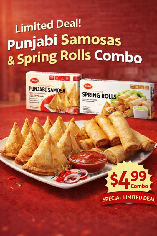 PRAN Punjabi Samosa & Spring Rolls 🔥 Special Limited Deal : 2 Packs for $4.99 🔥-NYC
