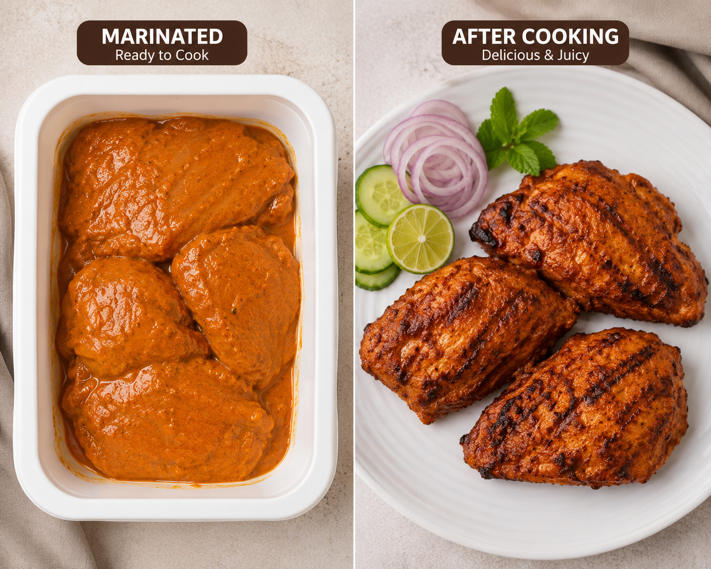 Halal Marinated Chicken Breast