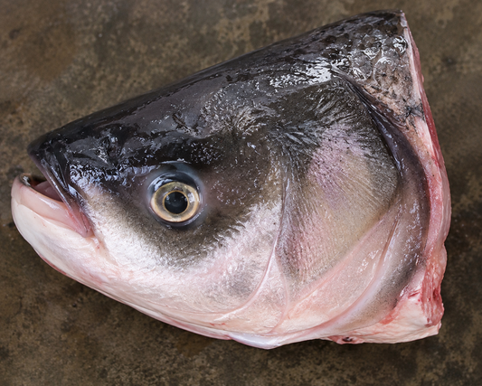 Katla Fish Head (Cut into Pcs)(Vacuum Packed)-(2-2.2 lb)