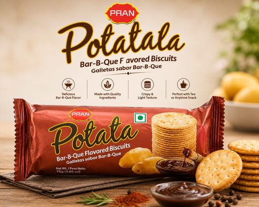 Pran Potata Biscuit (BBQ)-100 gm