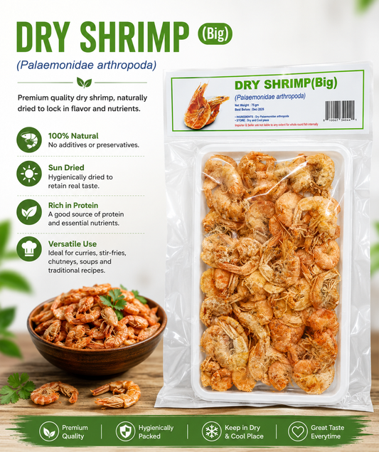 PUTUL Dry Shrimp (Big)-75 gm