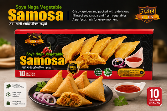 SK Soya Naga Vegetable Samosa-10 Pc-400 gm
