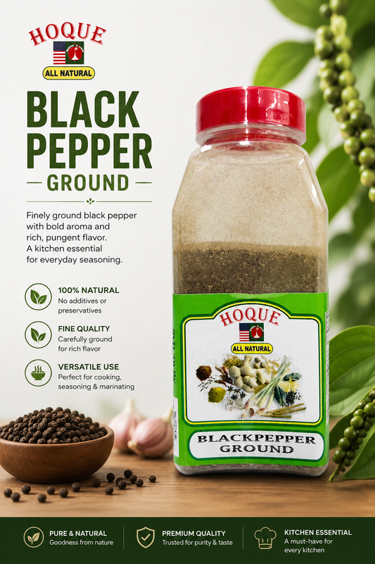 Hoque Blackpepper Ground  - 12oz-NYC