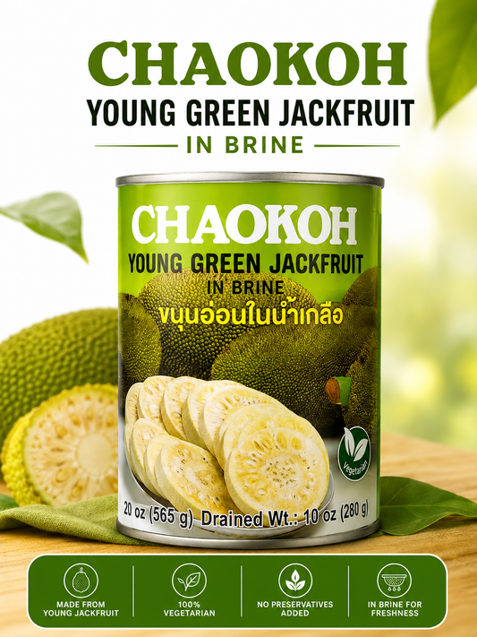 CHAOKOH Young Green Jackfruit In Brine-565g