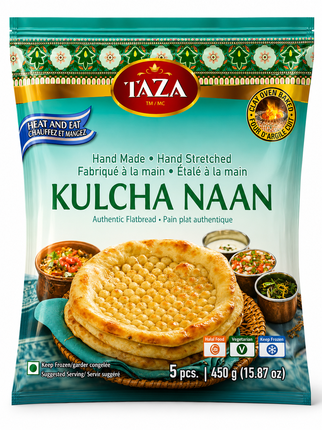 TAZA Kulcha Naan- 5 pc-450gm