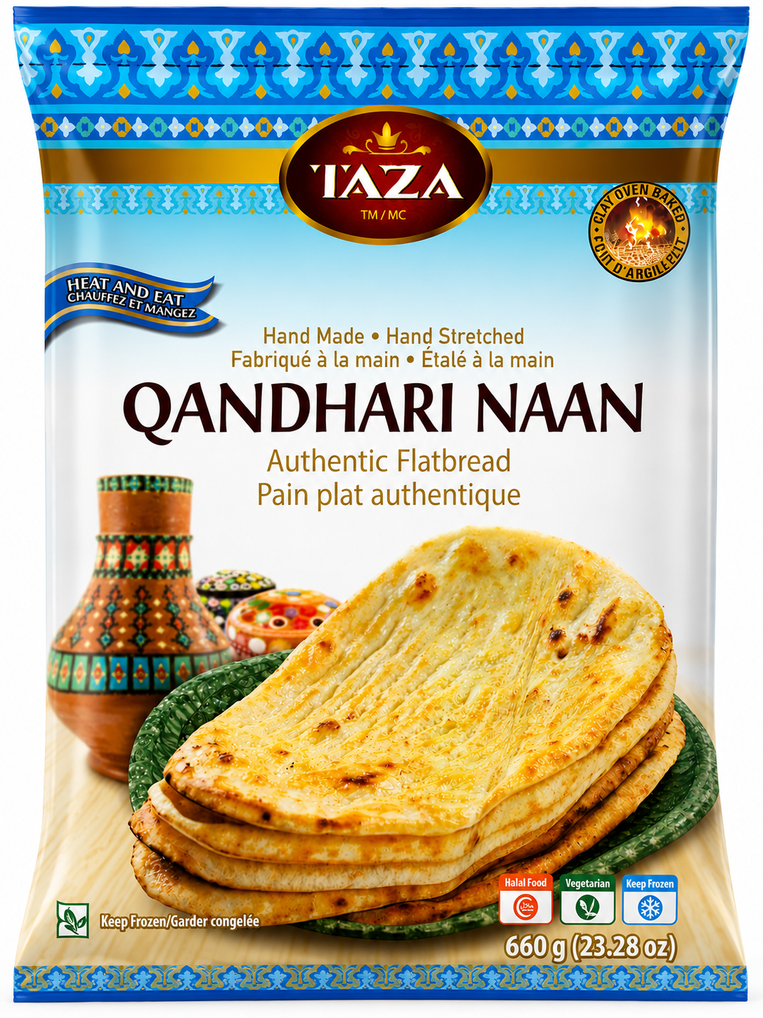 TAZA Qandhari Naan-3 pc-660gm