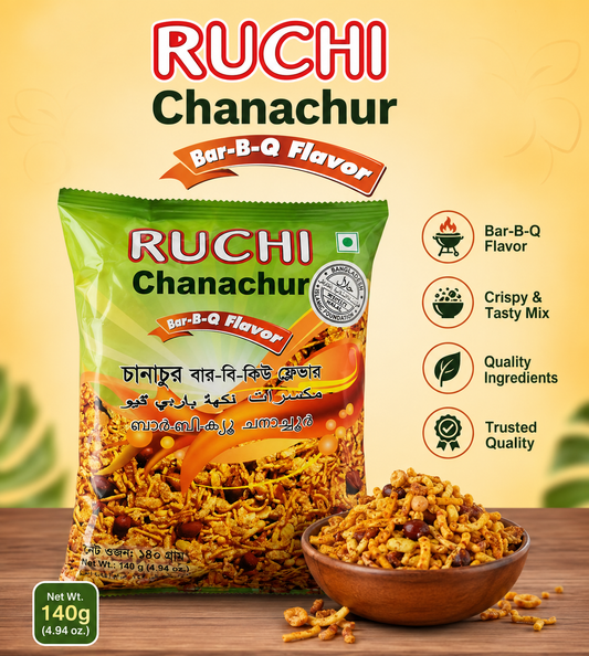Ruchi Bar-B-Q Flavor Chanachur-140 gm