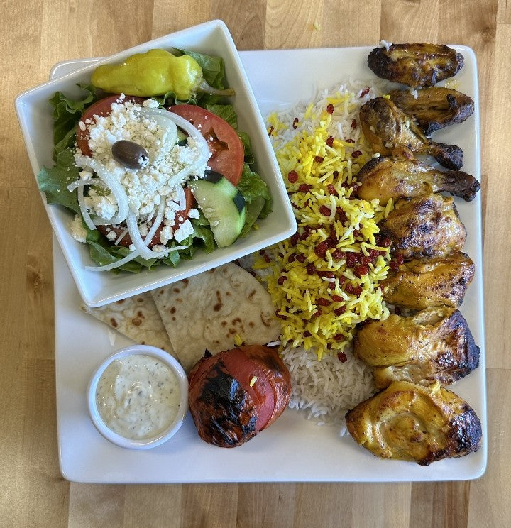 Cornish Hen Kabob Plate