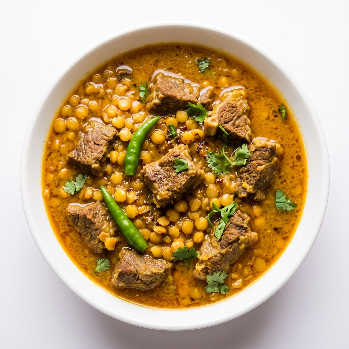 Dal gosht (yellow lentil and beef)(vm2r3)