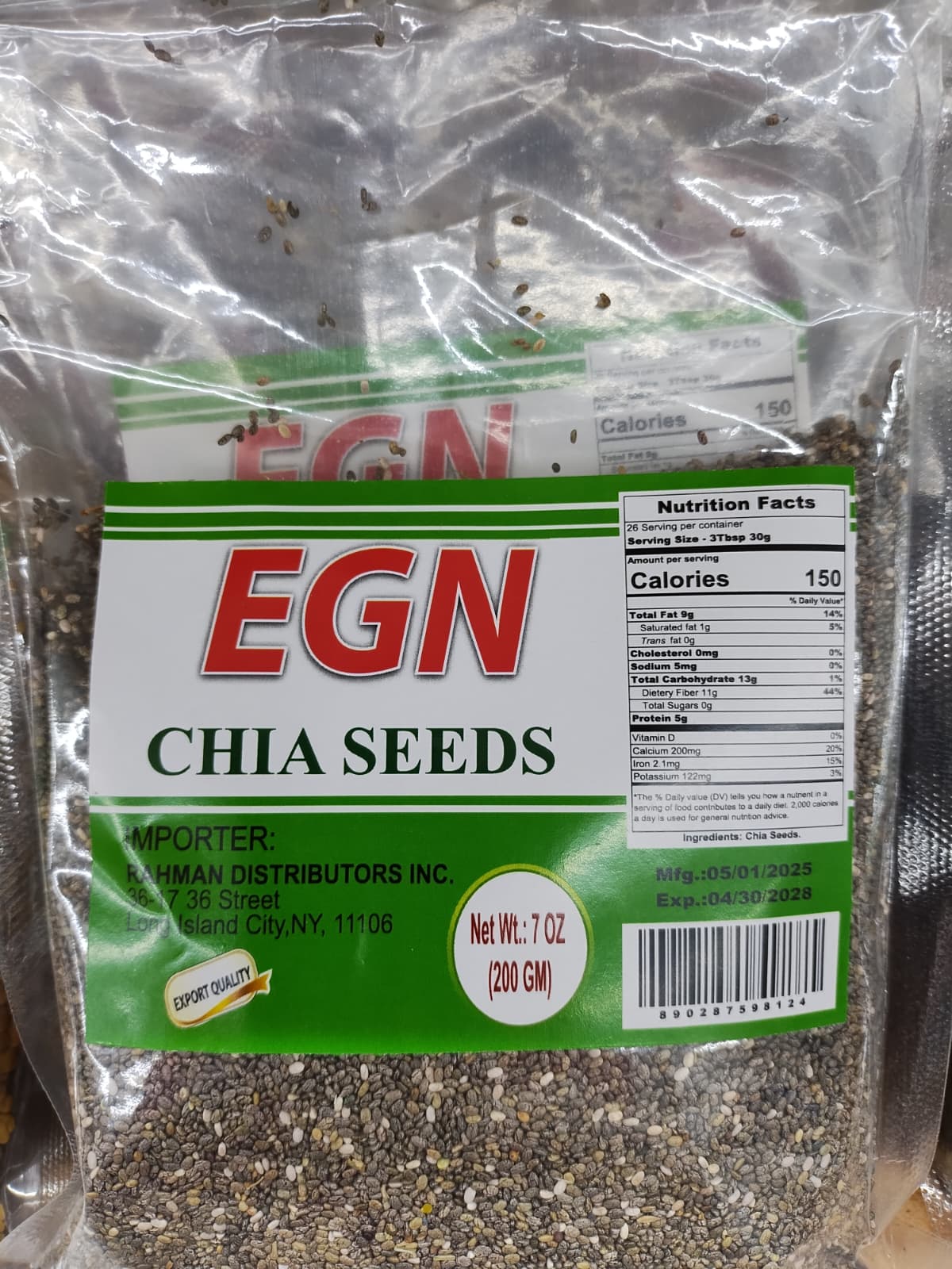 EGN Chia Seeds- 200GM-NYC
