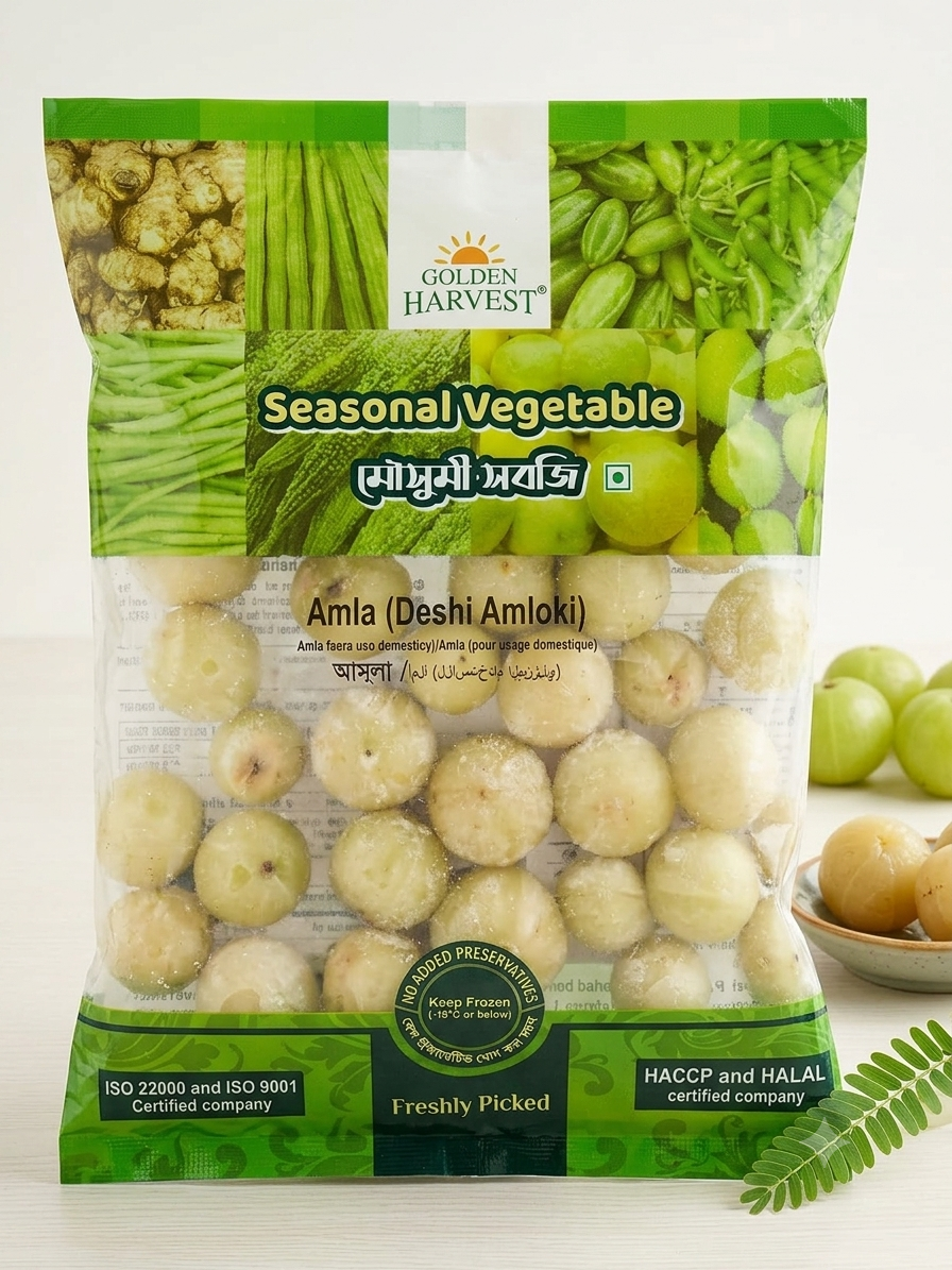 Golden Harvest Deshi Amloki/Amla(Frozen)(Indian Gooseberry) -300gm