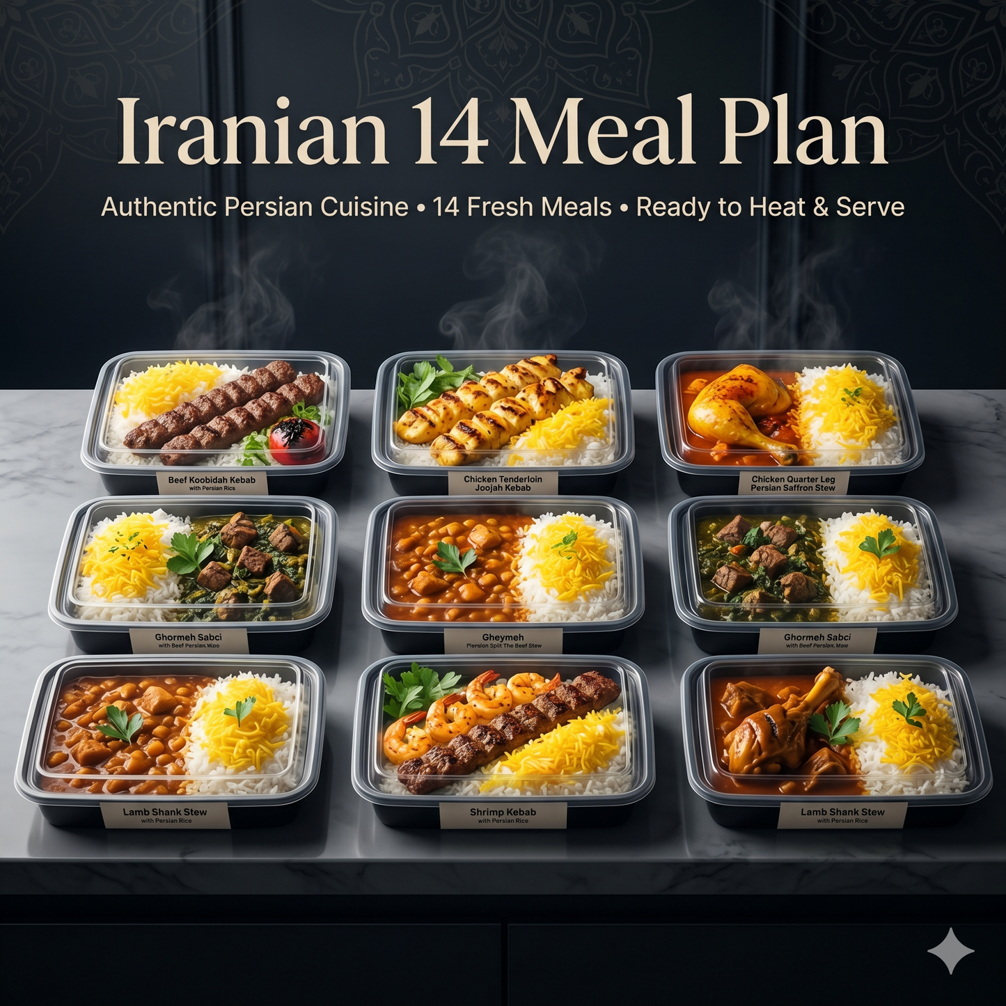 Iranian Weekly 14 Meal Plan