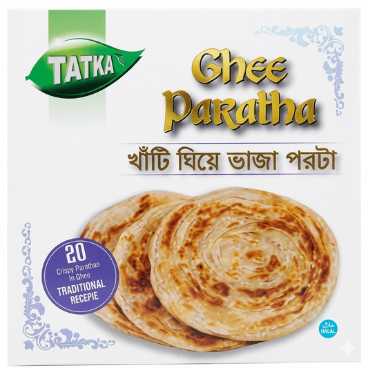 Tatka Ghee Paratha – 20 Pieces (Frozen)