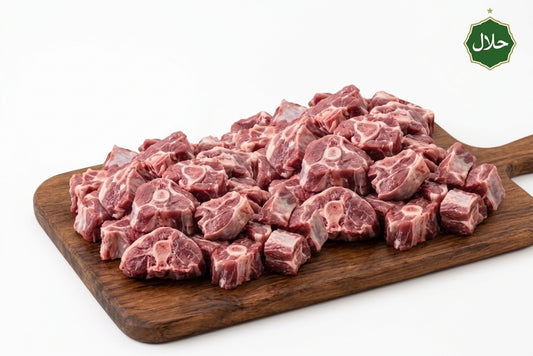 Goat meat kacchi cut AI Generated  
