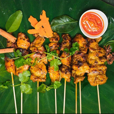 Chicken Satay Skewers (gf)