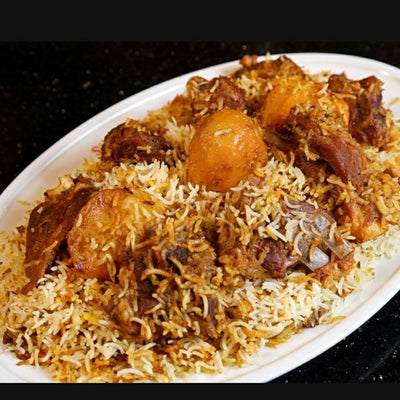 Kacchi Biriyani (with baby goat) (generous 1 serving)
