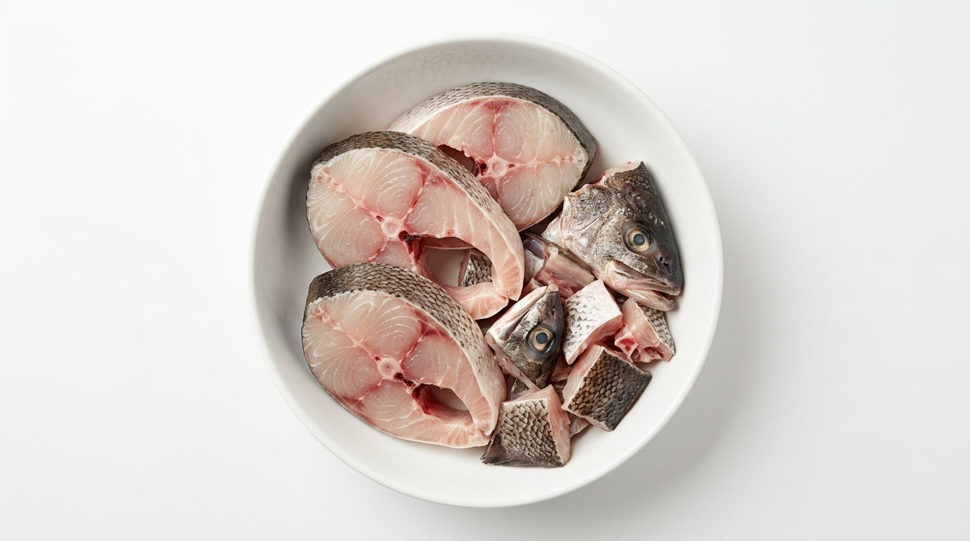 Big Koral (Fish & Head) Pieces from 15 kg up Koral Fish ( Vacuum Packed)-(2-2.2 lb)
