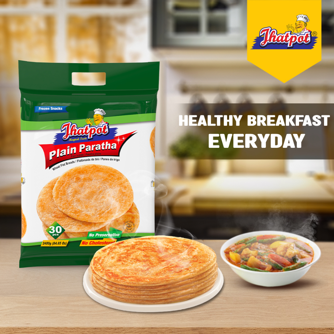 Jhatpot Plain Parata (Frozen) - 30 pc -NYC