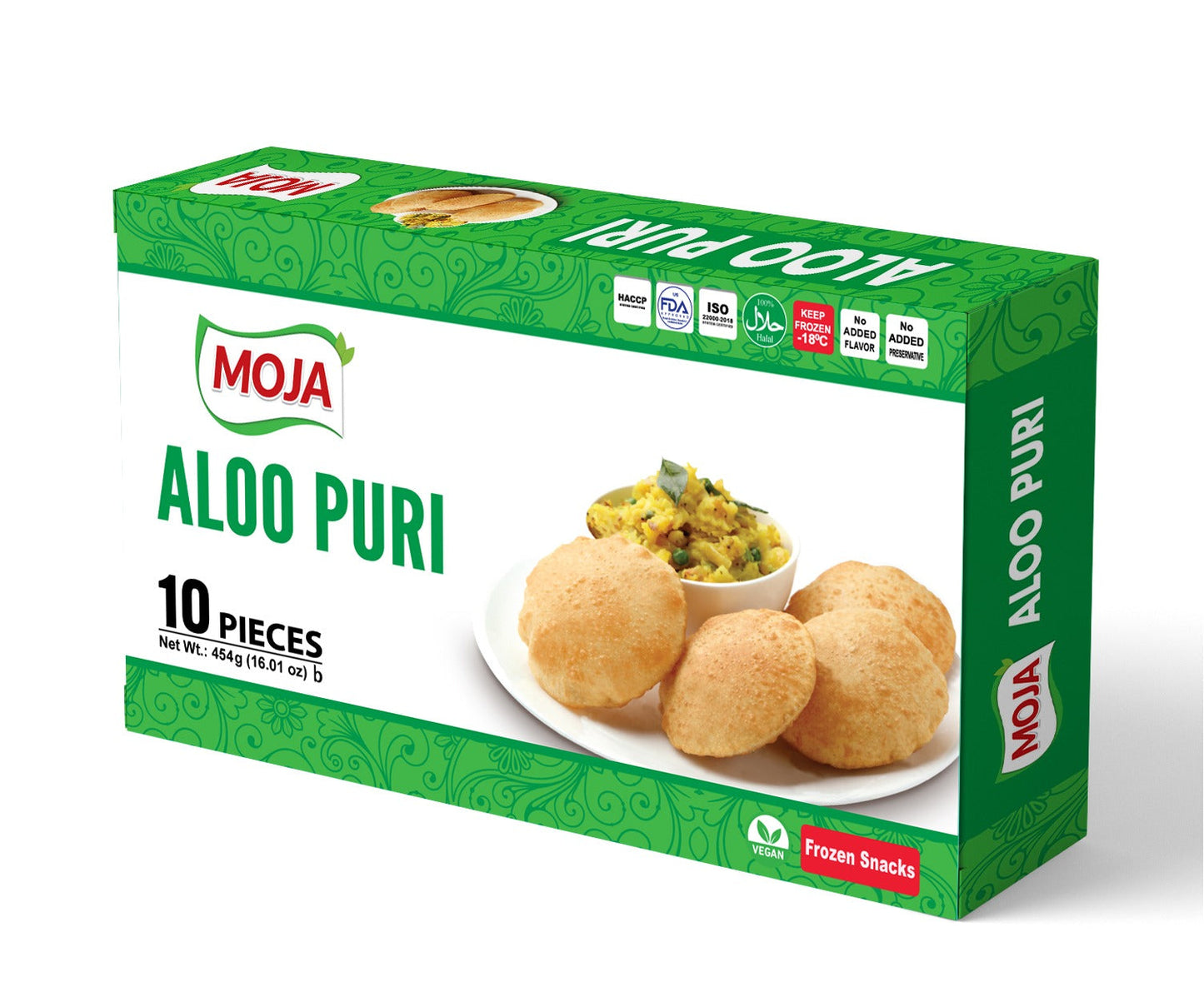 Moja Aloo Puri (Frozen)- 10 pc -NYC