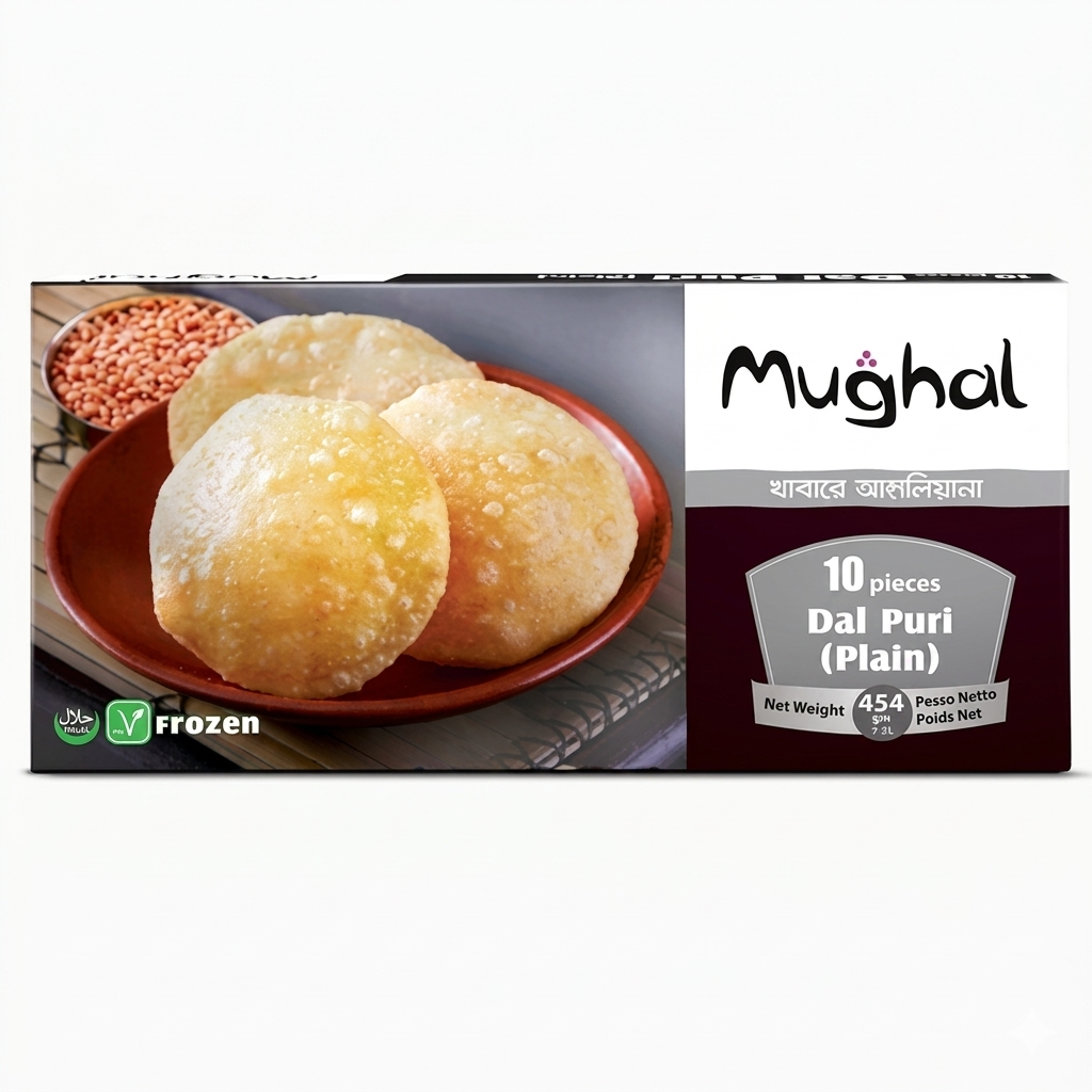 Mughal Dal Puri (Frozen)-10 pc