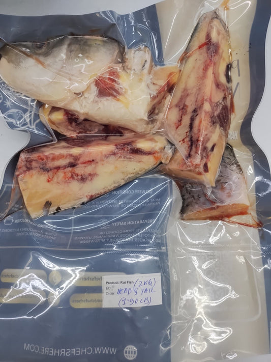 Rohu Fish Head & Tail-1.90 lb~Special Price
