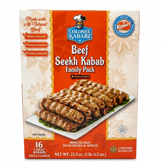 CK Beef Seekh Kabab(Frozen)- 16PC