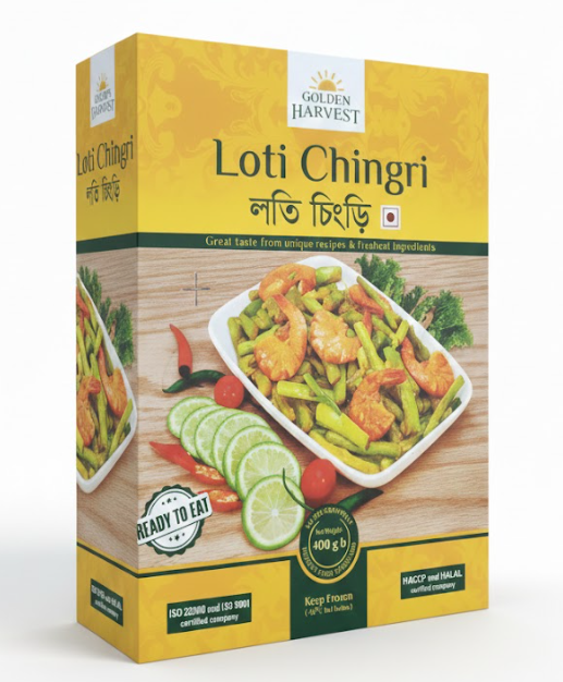 Golden Harvest Loti chingri bhuna (Frozen) - 400 gm